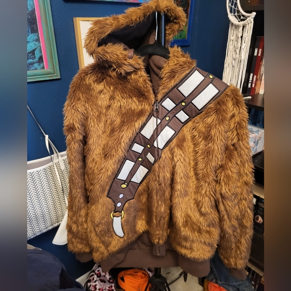 Chewbacca Wookie Furry Hoodie Size M - Picture 3 of 3
